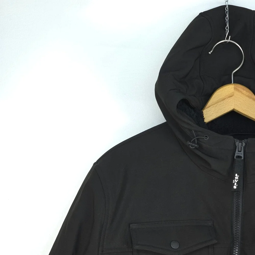 Levi's Parka Jacket Mens XXL Heavy Winter Field Coat Sherpa Lined Lumberjack USA